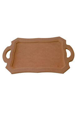 Dekoratif dikdörtgen kordonlu tepsi