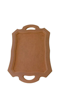 Dekoratif dikdörtgen kordonlu tepsi