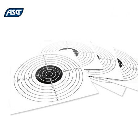 ASG Atış/Eğitim/Oyun Hedef Kağıdı 14cm x100 adet - 16928
