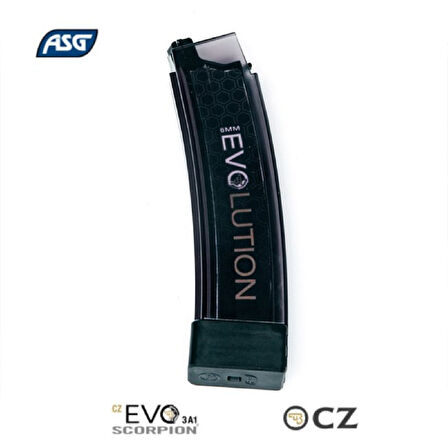ASG EVO 3-A1 75BB SMOKY TRANSPARAN YEDEK ŞARJÖR 18399