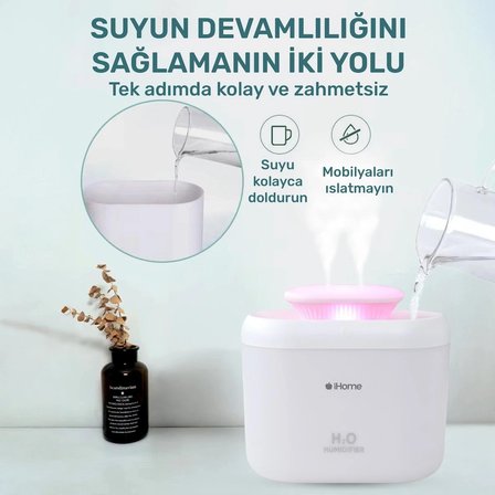 NPO iHome14 RGB Renkli 3300ml Aromaterapi Difüzör Ultrasonik Hava Nemlendirici Buhar Makinesi&nbsp;