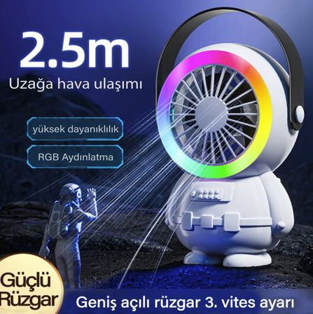 Tirbün fan el tipi soğutucu vantilatör taşınabilir 1500 mah şarjlı çok güçlü soğutma