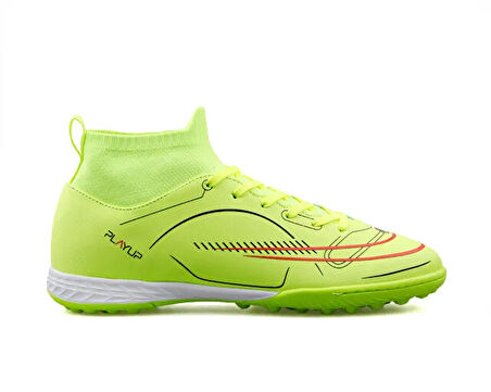 Playup Gk 241 132 Siyah Genç Halı Saha Ayakkabısı MH-241-132-NEON-SARI Siyah