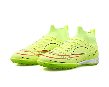 Playup Gk 241 132 Siyah Genç Halı Saha Ayakkabısı MH-241-132-NEON-SARI Siyah