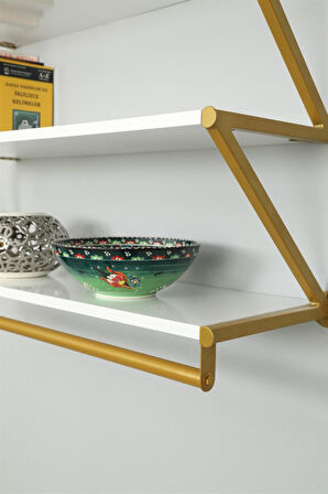 Duvara monte Z Raflı ve Askılı Stand