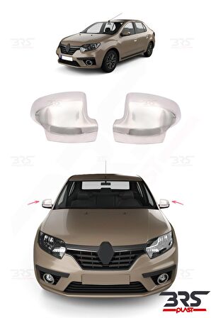 Renault Symbol 2013 Ve Üzeri Ayna Kapağı Paslanmaz Çelik 2 Prç.