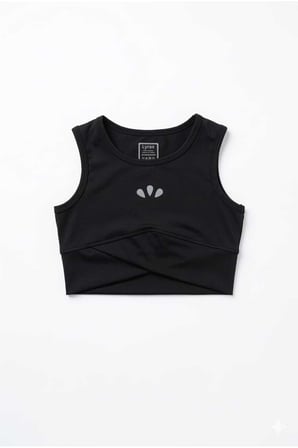 Lyrax Kabartmalı Şort Etekli crop Kız Çocuk Alt Üst Takım