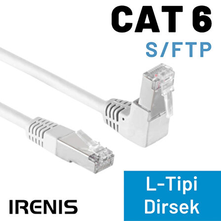IRENIS 10 mt CAT6 S/FTP Dirsek Kablo