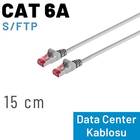 IRENIS 15 cm CAT 6A Kablo, S/FTP Ethernet Data Center Patch Kablo