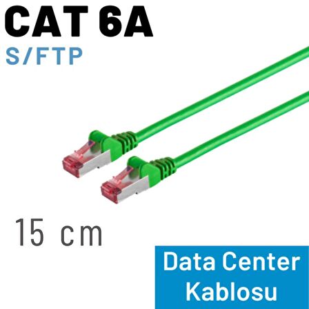 IRENIS 15 cm CAT 6A Kablo, S/FTP Ethernet Data Center Patch Kablo