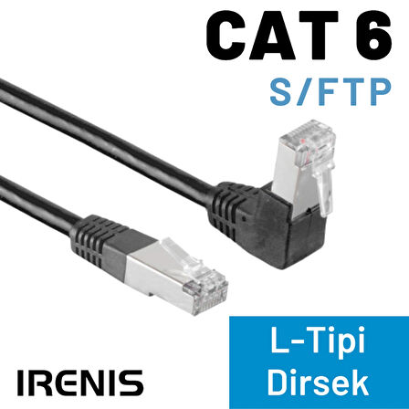 IRENIS 10 mt CAT6 S/FTP Dirsek Kablo