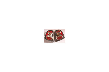 2001-2007 Skoda Fabıa Modifiye Stop Lambası Sağ-Sol Set 2 Parça Siyah-Kırmızı Hb Tyc Oem No: 6Y6945112Ms