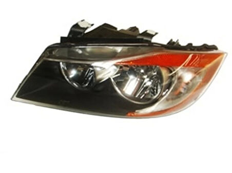 2005-2009 Bmw 3 Serisi Far Lambası Sol Siyah-Elektrikli (Sarı Reflektörlü) (Eagle Eyes) (Adet) (Oem No:63116942725)