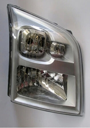 2007-2013 Ford Transit V347 Far Lambası Sağ Elektrikli-Manuel Gri 7 Fişli (H4)(Ayfar) (Adet) (Oem No:1452500)