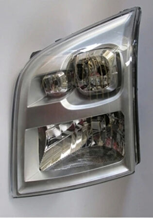 2007-2013 Ford Transit V347 Far Lambası Sol Elektrikli-Manuel Gri 7 Fişli (H4)(Ayfar) (Adet) (Oem No:1452504)
