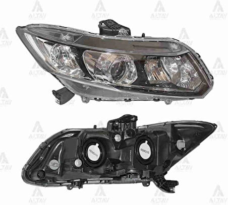 Far Civic 2012-2016 Sedan Elektrikli Siyah Sağ (1 Adet) (Oem No: 33100-Tr0-G01)