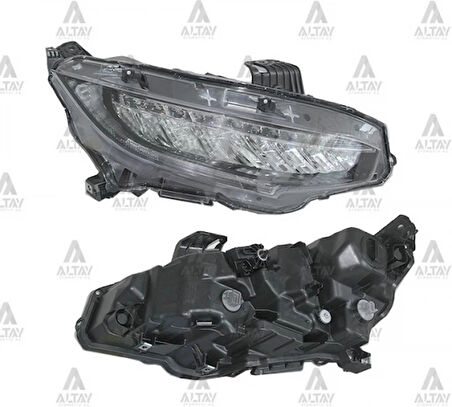 Far Civic 2016 Sonrası  Sedan Executıve Motoru Üzerinde Ledli Sağ (Oem No:117-1136Rmldem2) (Adet)