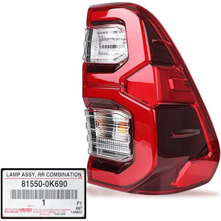 Stop Lambası Sağ Ledlı Japon Hılux B.M 20- (Oem No: 81550-0K430)