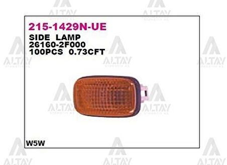 Sinyal Lambası Çamurluk Primera  1996-1999 P11 (1 Adet) (Oem No: 215-1429N-Ue)