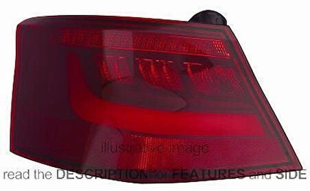Stop Lambası Dıs Sol Ledlı - Hatchback Vw A3 Bm 13- (Oem No: 8V3945095B)