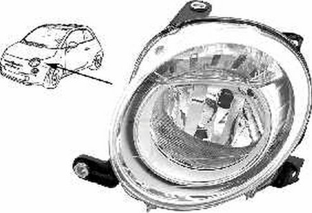 Fiat Fiat 500 2007 2014 Far Sol Ece.Elektrikli W S Motor (Oem No:51787492)
