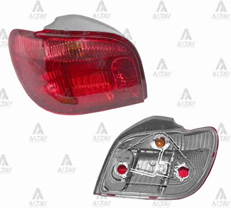 Stop Lambası Yaris 2003-2005 Duysuz Sol (1 Adet) (Oem No: 81560-0D070)