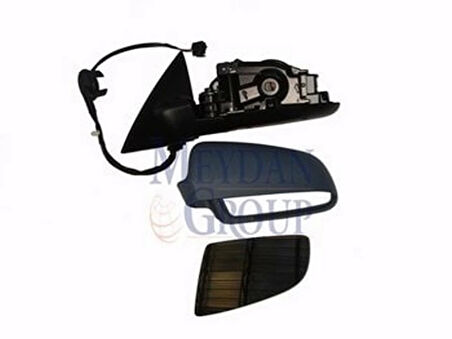 2005-2009 Audi A6 Kapı Aynası Sol Elektrikli-Isıtmalı-Gri Kapaklı 5Fişli (Tw) (Adet) (Oem No:4F1858531J01C)