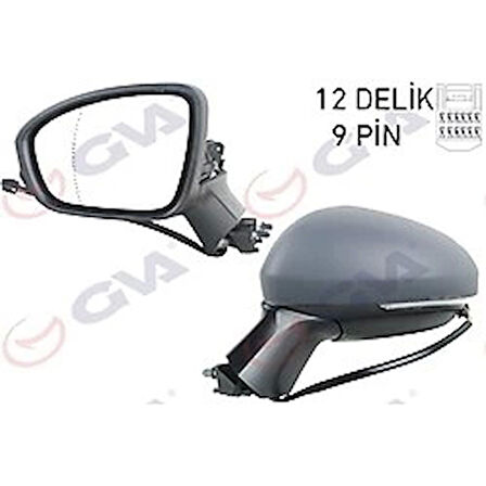 Ford Yeni Transit V 363 2014  Dış Dikiz Aynası Sol Sarı Sinyallı   Manuel Kısa Kollu (Oem No:Bk3117683Jm5Ja6)