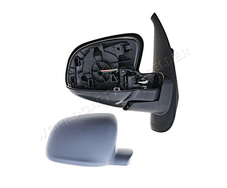 Dıs Dıkız Aynası Sağ 12H7P-Elektrıklı Isıtmalı Sensörlü Kör Noktalı Renault Kangoo-Cıtan W145 Bm 13- (Oem No: 963010714R)