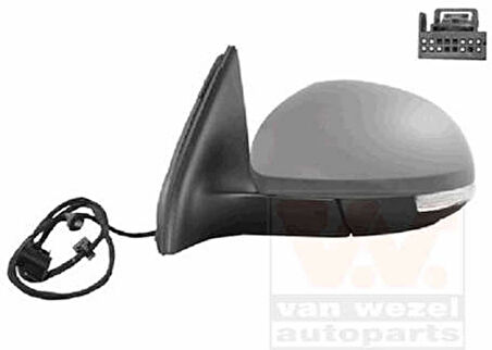 Volkswagen Tiguan 2007  Dış Dikiz Aynası Sol Elektrikli  Vm 383Ehpal (Oem No:5N1857507P)
