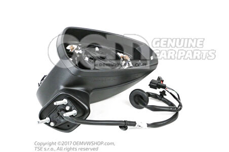 Dış Dikiz Aynası A3 Sedan 13Sonrası Elektrikli, Isıtmalı, Sinyalli, Astarlı Sağ (Oem No: 8V5857410B9B9)