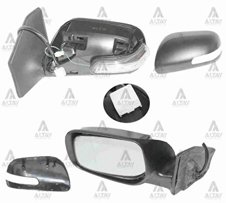Dış Dikiz Aynası Avensis 2006-2008 Elektrikli Isıtmalı Otomatik Katlanır Sinyalli Sol (Oem No:87901-05190) (Adet)