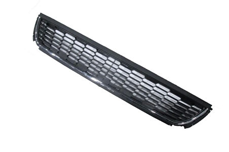 Volkswagen Polo- 6- 10/14; Ön Tampon Panjuru Siyah Nikelaj Çıtalı (Oem No: 6R08536719B9)