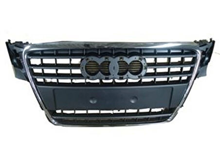 2008-2012 Audi A4 Ön Panjur Koyu Gri (Nikelaj Çerçeveli-Sensör Deliksiz) (Tüv)(Tyg) (Adet) (Oem No:8K08536511Qp)