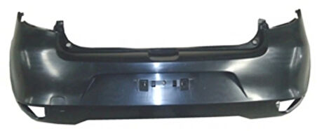 2009-2012 Renault Clio Hb Arka Tampon Siyah (Sensör Deliksiz (Tyg) (Oem No:7701479250)