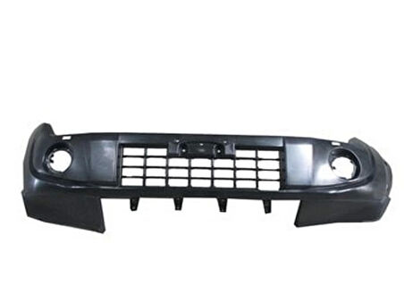 2007-2011 Mitsubishi Pajero Ön Tampon Siyah (Kendinden Panjurlu Sis-Dodik Delikli) (Tyg) (Adet) (Oem No:6400F214)
