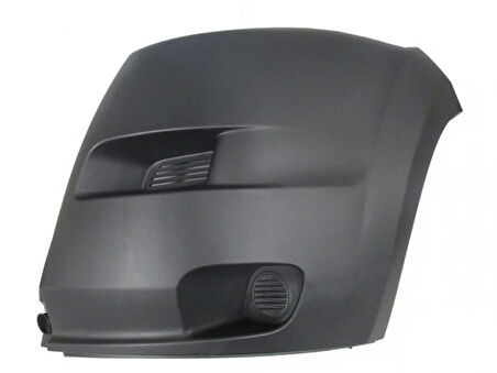 2007-2013 Peugeot Boxer Ön Tampon Ucu Sol Siyah Sis Deliksiz Eurobump Oem No: 7401.Fh