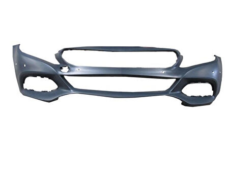 2014-2017 Mercedes C Class W205- Ön Tampon Gri (Far Yıkamasız-Sensör Delikli-Kamera Delikli)(Tw) (Adet) (Oem No:A2058802040)