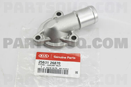 Termostat Kapagı Üst Termostat Yuvası : Üst Kore Accent Era 1,6 Benzın 2006- (Oem No: 2563126870)