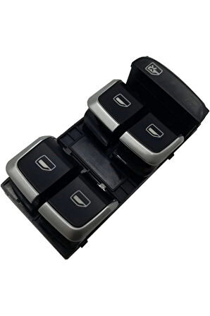 Volkswagen A4 Q5 2012 2014 Cam Açma Düğmesi Dörtlü   Krom (Oem No:8K0959851F)