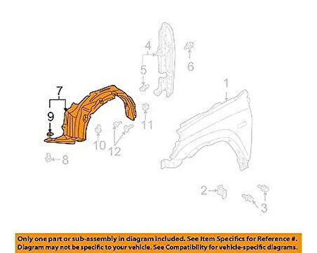 Çamurluk Davlumbazı Crv 02-06 Sol (Oem No: 74150-S9A-010)