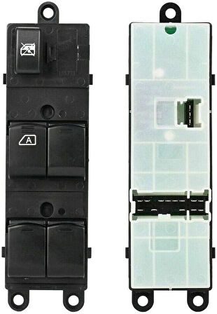 Düğme Cam Açma Qashqaı 07-20 Ön Sol / Note / Navara 06-15 / Xtraıl (Işıklı 5 Tuşlu) (Oem No: 25401-Bb65B)