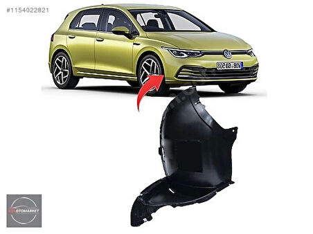 Çamurluk Davlumbazı Golf 8 20Sonrası Önün Önü Sağ (Oem No: 5H0805912H)