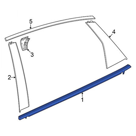 Cam Sıyırıcı Cıvıc 22Sonrası Fe Arka Kapı Dış Sağ (Oem No: 72910-T20-A01)