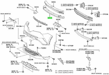 Şok Emici Ön Tampon Chr 16-19 Alt (Oem No: 52618-F4010)