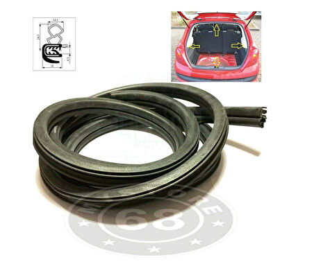 Kapı Fıtılı 207 06-14 On  Sağ-Sol (Oem No: 9023Xg)