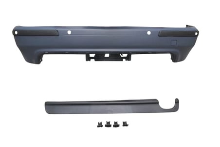 2001-2003 Bmw 5 Serı E39- Arka Tampon Siyah Band Delikli Karlıksız (M5 Tipi) (Adet) (Oem No:51122498489)