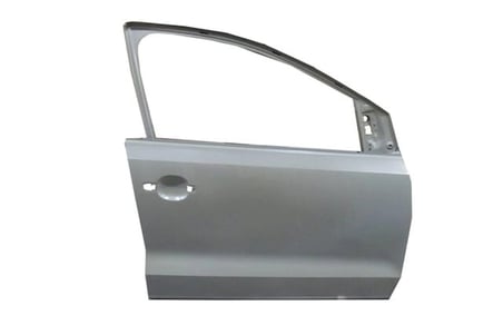 Volkswagen Polo 6 2010-2017 Ön Kapı Komple Sağ Gri Boyalı (İceli - Çekomastikli) (Sımyı) (Oem No: (6R4831056J))