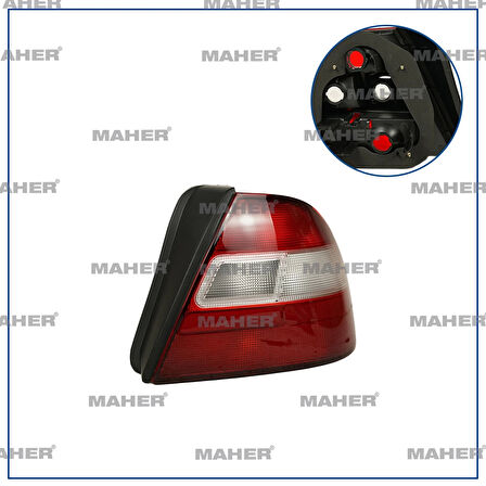 Stop Lambası Euro Civic 1996-1998 Kırmızı Beyaz Sağ (Oem No:33551St3G11B)