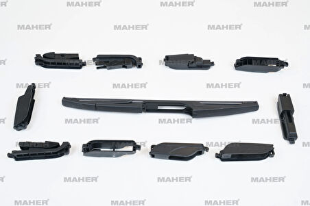 Silecek Süpürgesi Plastik Tip 10 Aparatlı 11 Arka (280Mm)